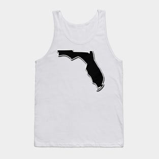 Black Florida Outline Tank Top